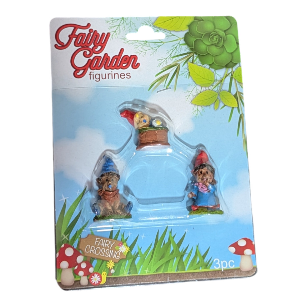 Fairy Garden - Baby Gnome Figurines - DIY - Fairy Crossing - Planter Decoration